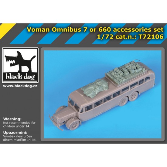 1/72 Voman Omnibus 7 or 660 Accessories Set for Roden kits