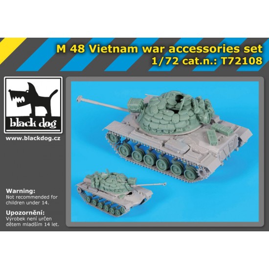 1/72 M48 Vietnam War Accessories Set for Italeri kits