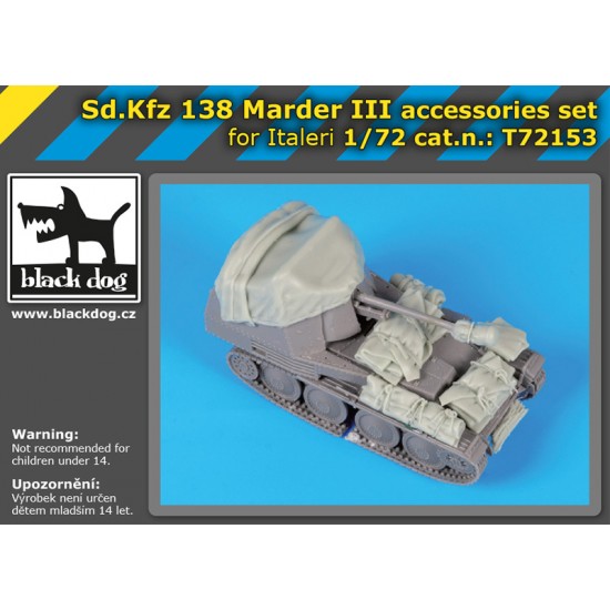 1/72 SdKfz 138 Marder III Accessories Set for Revell kits