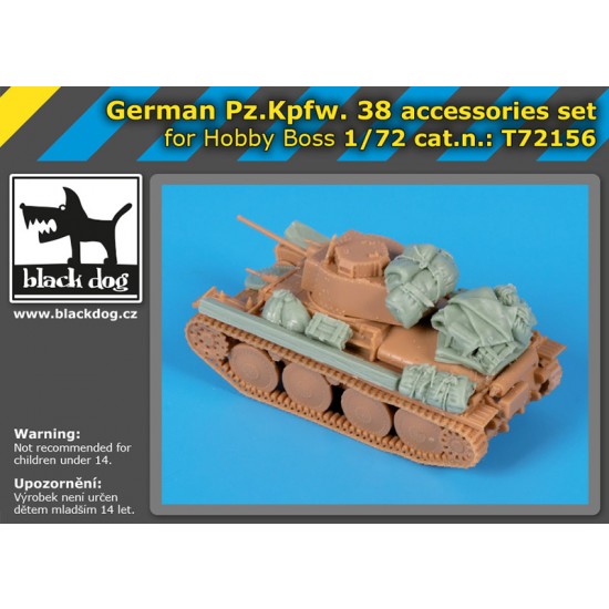 1/72 German PzKpfw 38 Accessories set for HobbyBoss kits