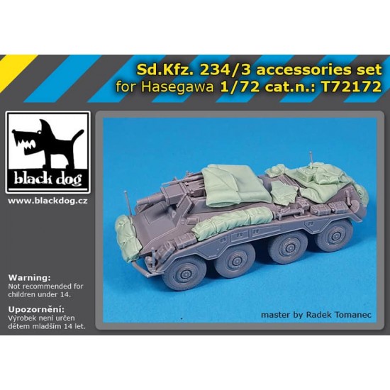 1/72 Sd.Kfz. 234/3 Accessories for Hasegawa kits