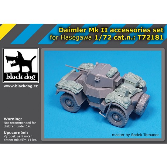 1/72 Daimler Mk II Accessories set for Hasegawa kit