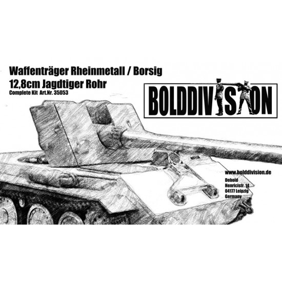 1/35 Waffentrager Rheinmetall/Borsig 12.8cm Jagdtiger Rohr