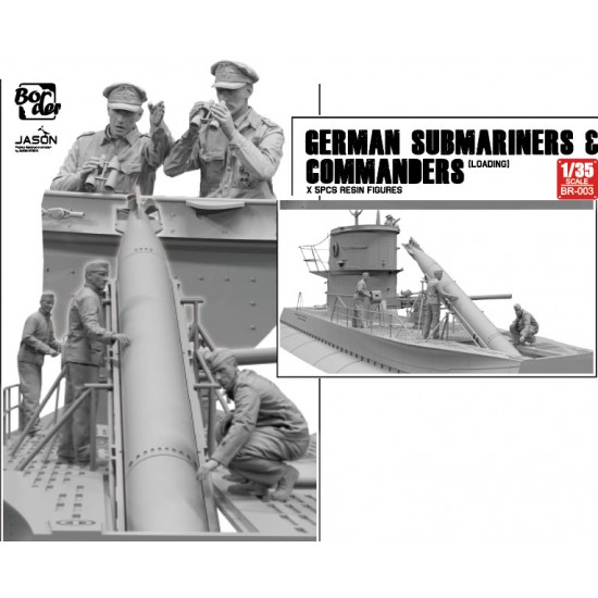 1/35 German Submariners Commanders "Loading" (5 resin figures) for #BS-001 U-Boat Bridge