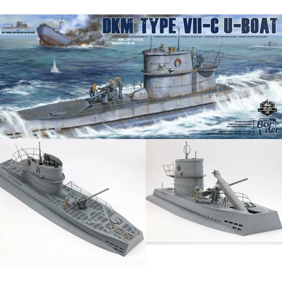 1/35 DKM Type VII-C U-Boat Submarine Bridge