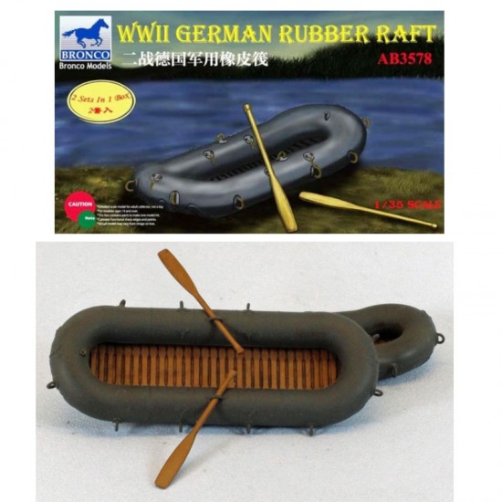 1/35 WWII German Rubber Raft Set (2 in 1)