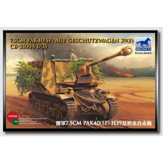 1/35 German 7.5cm Pak 40(SF) Auf Geschutzwagen 39(F)