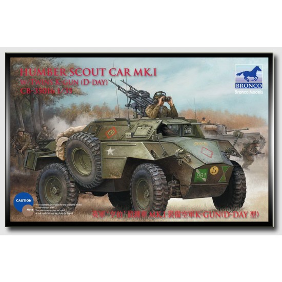 1/35 British Humber Scout Car MK.I w/Twins K-Gun (D-Day)