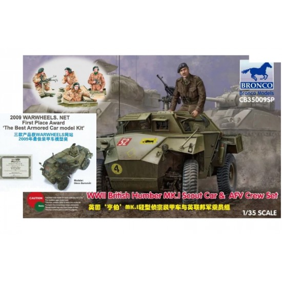 1/35 WWII British Humber Mk.I Scout Car with AFV Crew Set