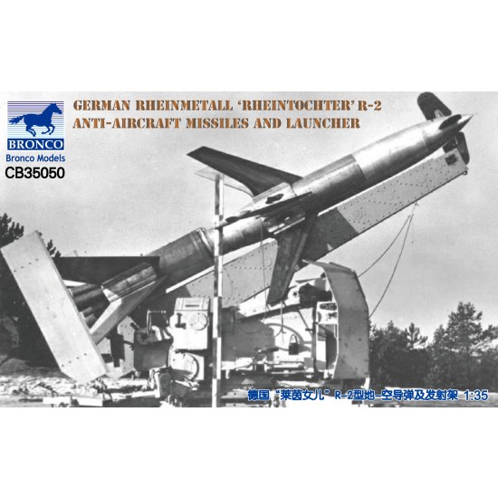1/35 German Rheinmetall "Rheintochter" R-2 Anti-Aircraft Missiles and Launcher