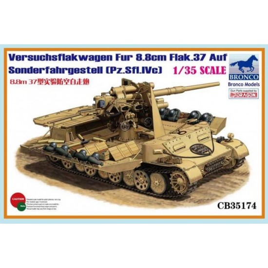 1/35 Versuchsflakwagen Fur 8.8cm Flak.37 Auf Sonderfahrgestell (Pz.Sfl.IVc)