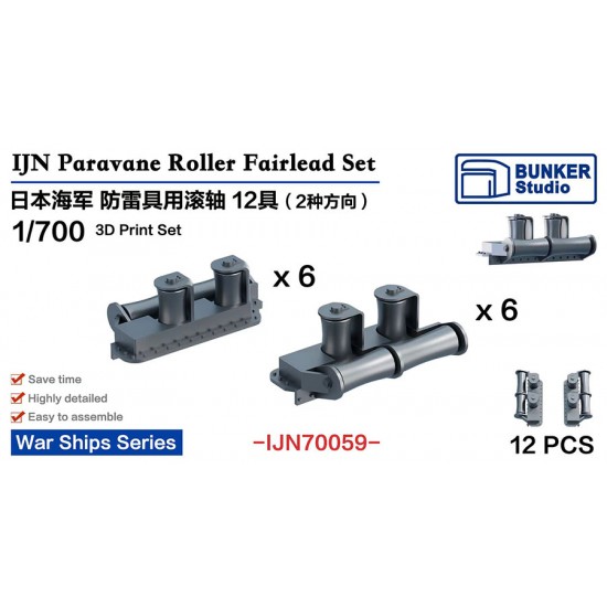 1/700 IJN Paravane Roller Set