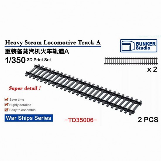 1/350 Steam Locomotive Track A for War Ships