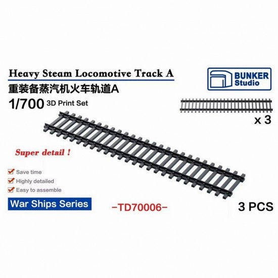 1/700 Steam Locomotive Track A for War Ships