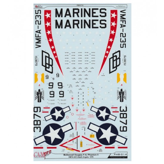 Decals for 1/48 McDonnell Douglas F-4J Phantom II VMFA-235