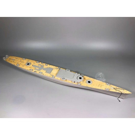 1/350 USS Guam CB-2 Wooden Deck w/Metal Chain for HobbyBoss kits #86514