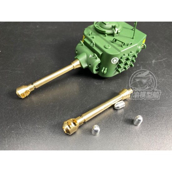 World War Toons - US M26 Pershing Metal Gun Barrels for Meng kit WWT010