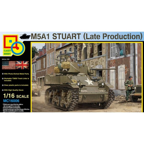 1/16 M5A1 Stuart (Late Production) Light Tank