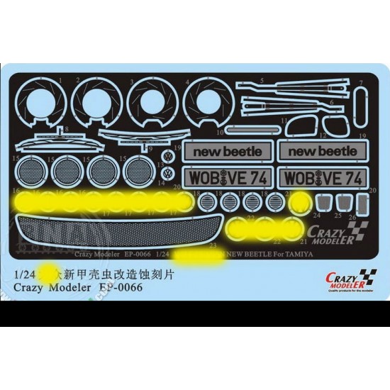 Photoetch - 1/24 VOLKSWAGEN New Beetle (for Tamiya)