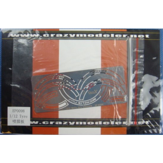 Photoetch - 1/12 Motorcycles Tyre Paint Template
