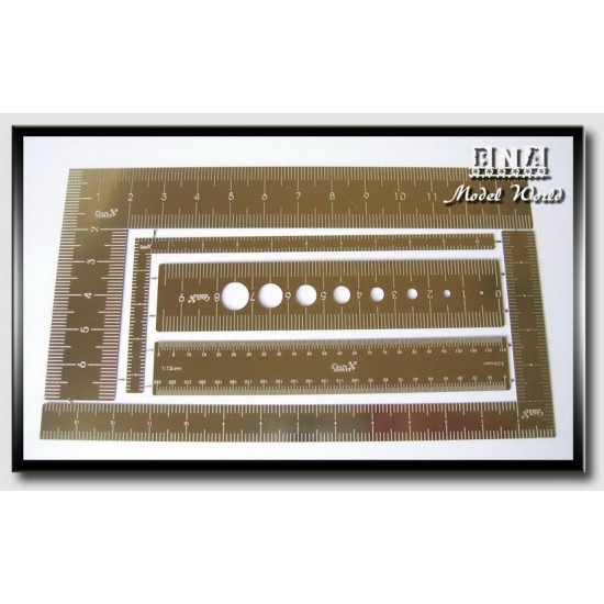 Scale Model Pannel Ruler 1:1 1:12 1:24 Soft Ruler / Flexible Scale Rules & Set Square Crazy ...