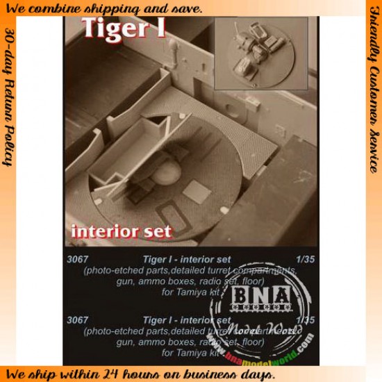 1/35 Tiger I Interior Set for Tamiya kit