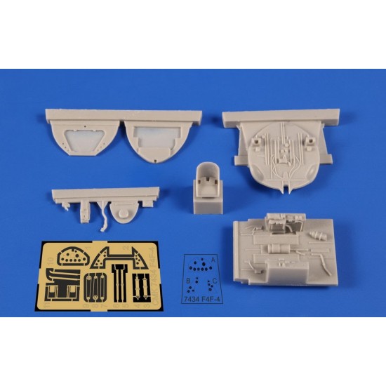 1/72 Grumman F4F-4 Wildcat Interior for Aifix kits