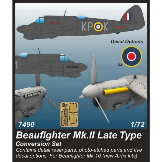 1/72 WWII Beaufighter Mk.II Late Type Conversion set