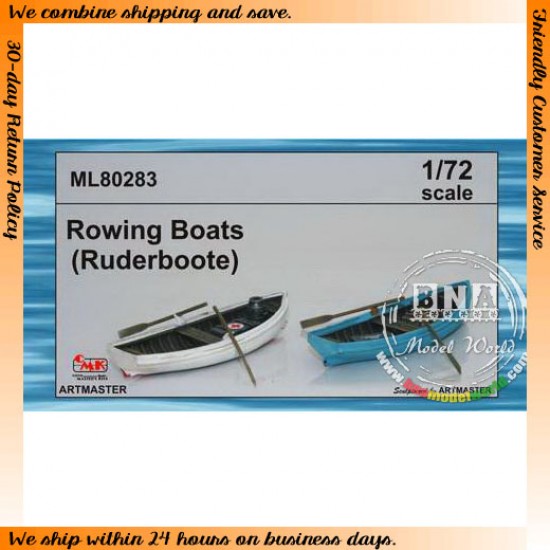 1/72 Rowing Boats (Ruderboot) 2pcs
