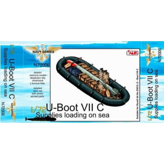 1/72 German U-Boot VII Supplies Loading on Sea for Revell #05015