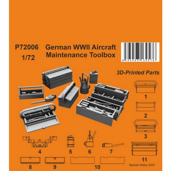 1/72 WWII German Aircraft Maintenance Toolbox