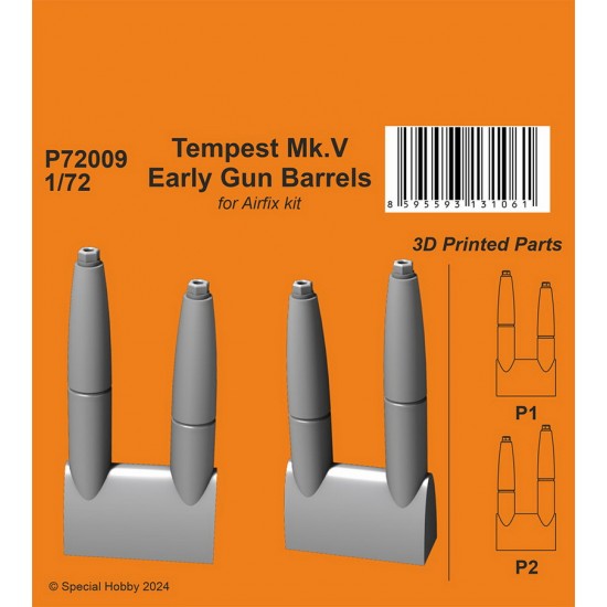 1/72 Tempest Mk.V Early Gun Barrels for Airfix kit