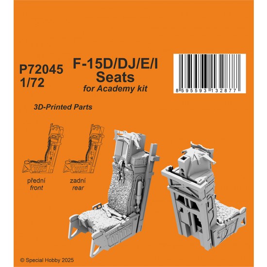 1/72 Modern F-15D/DJ/E/I Eagle Seats for Academy kit