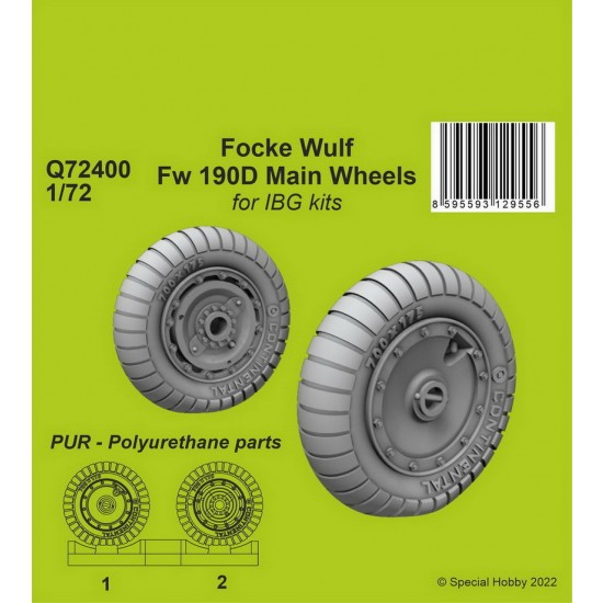 1/72 Focke Wulf Fw 190D-9 Main Wheels for IBG kits