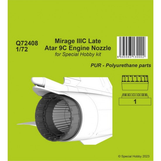 1/72 Mirage IIIC Late - Atar 9C Engine Nozzle for Special Hobby kit