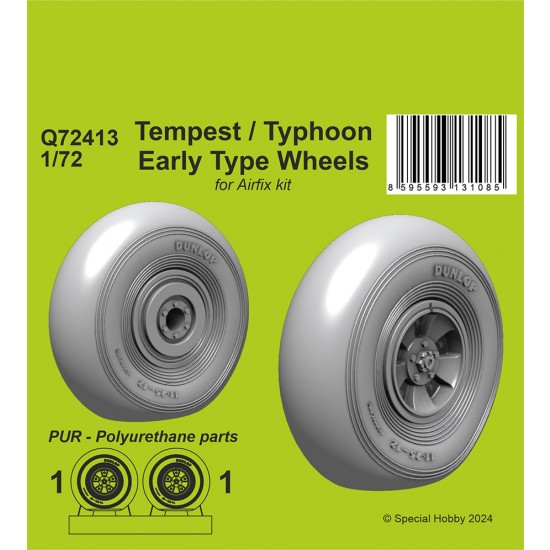 1/72 Tempest/Typhoon Early type Wheels