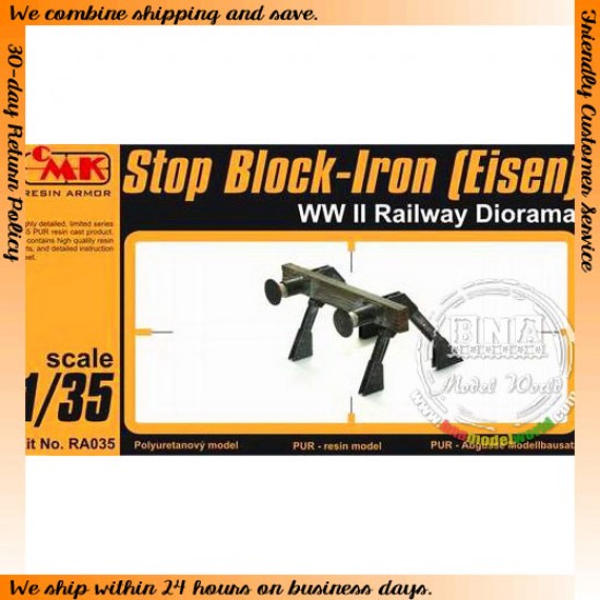 1/35 WWII German Railway Diorama - Iron Buffers