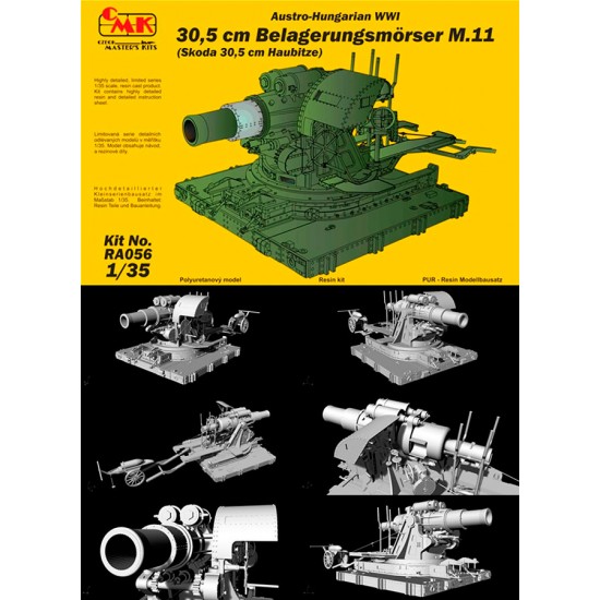 1/35 WWI Austro-Hungarian 30.5 cm Siege Mortar M.11 / Skoda 30.5 cm Howitzer