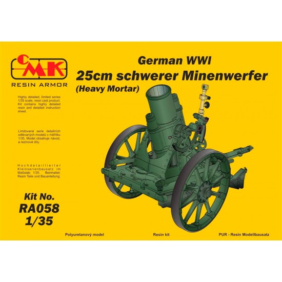 1/35 German WWI 25cm schwerer Minenwerfer / Heavy Mortar Full Resin kit