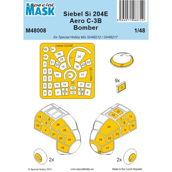 1/48 Siebel Si 204E Bomber Paint Masking