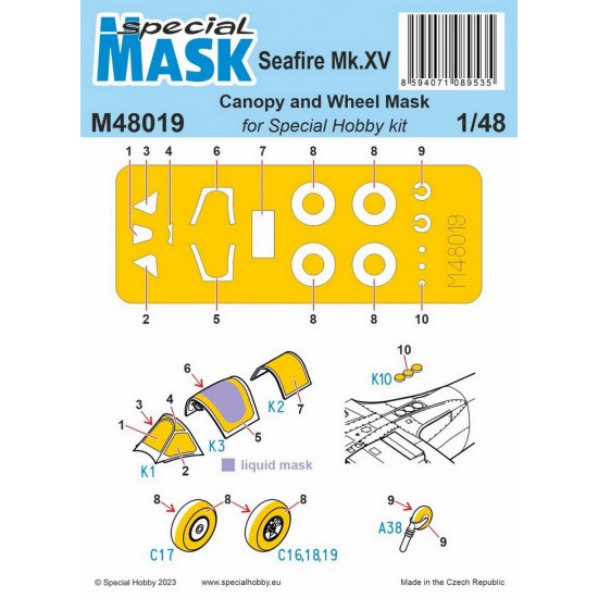 1/48 Supermarine Seafire Mk.15 Masks