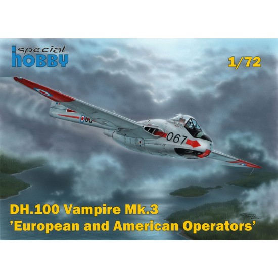 1/72 Post WWII DH.100 Vampire Mk.3 Europian and American Users