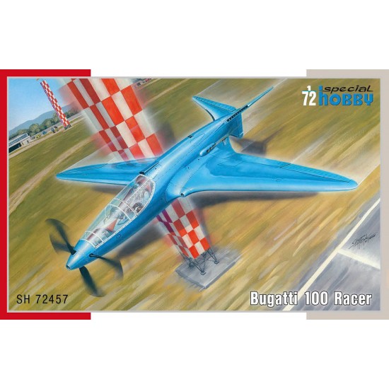 1/72 pre-WWII Bugatti 100P French Racer Plane in service of France