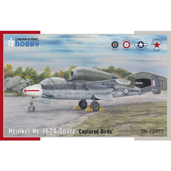 1/72 Heinkel He 162A Spatz Captured Birds