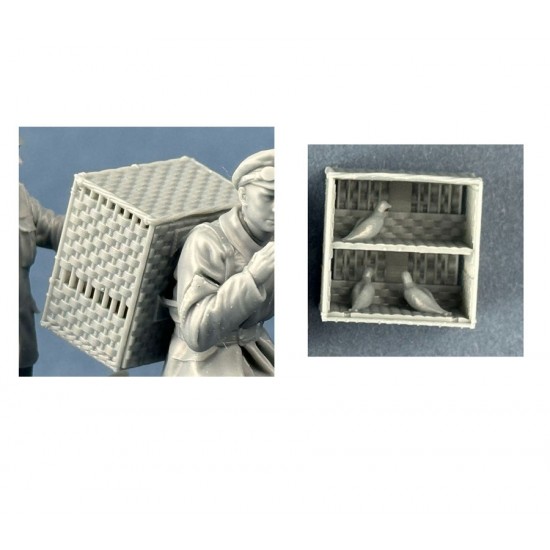 1/35 Pigeon Baskets (2pcs, 3d printed parts)