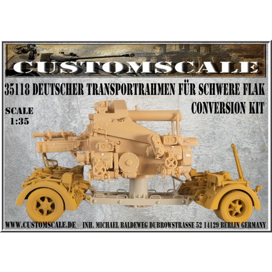 1/35 German Heavy Flak Transport Frame Conversion set for Amusing Hobby kits
