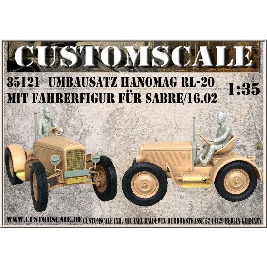 1/35 Hanomag RL-20 with Driver Figure Conversion set for Saber/16.02