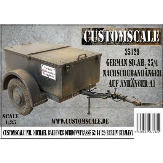 1/35 German SdAh. 25/4 Nachschubanhanger auf Anhanger A1