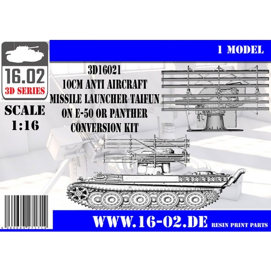1/16 German 10cm Anti Aircraft Missile Launcher Taifun on E-50/Panther Conversion Set