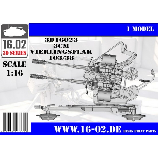 1/16 3cm Quad Flak 103-38